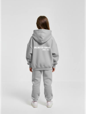 Grey Hoodie and Jogger Set - Fabulla Fashion