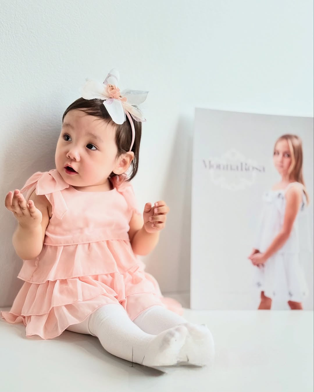 MonaRosa Milano baby Pink Dress