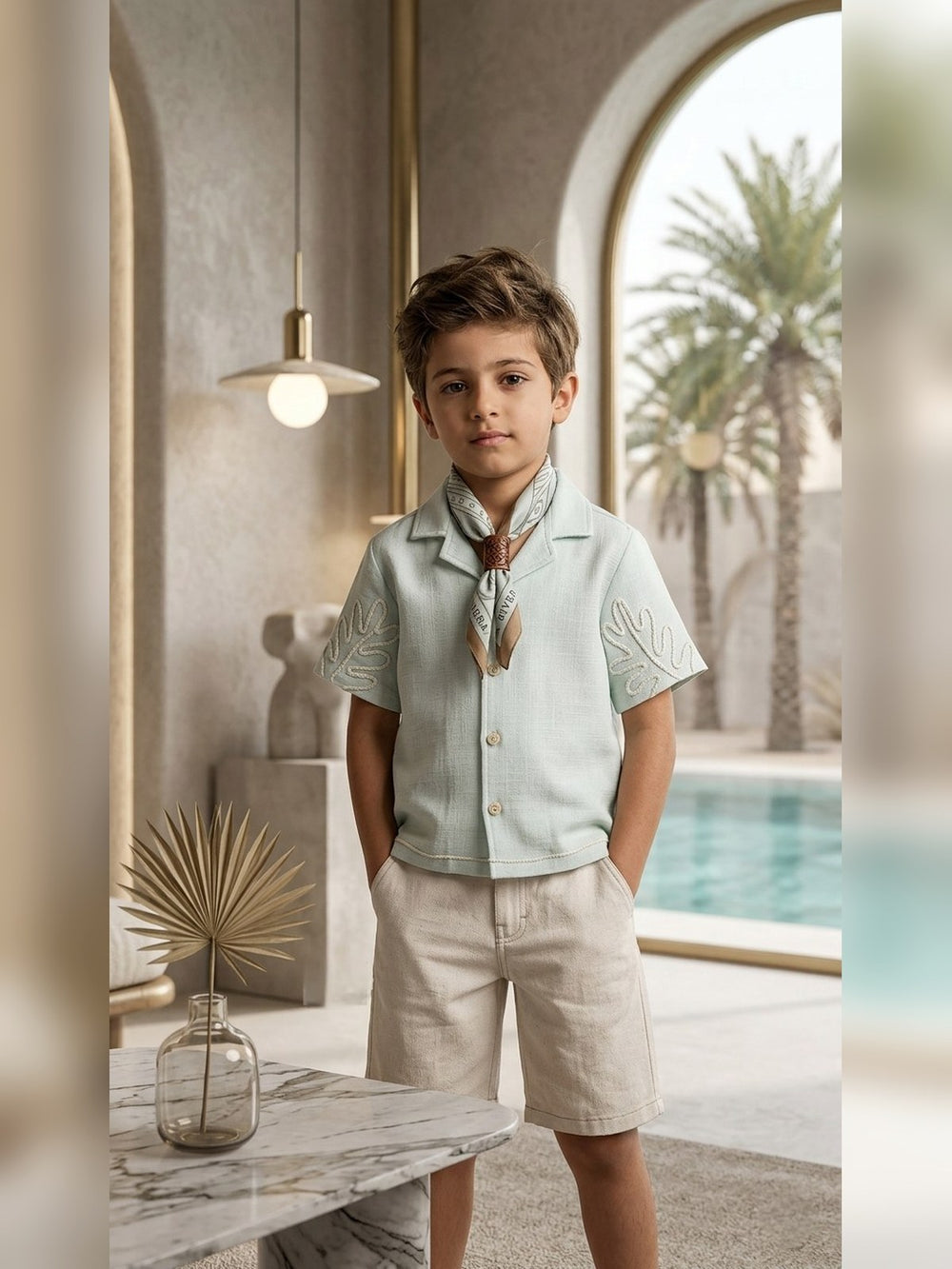 Sage Shirt and Shorts Set - Fabulla Fashion