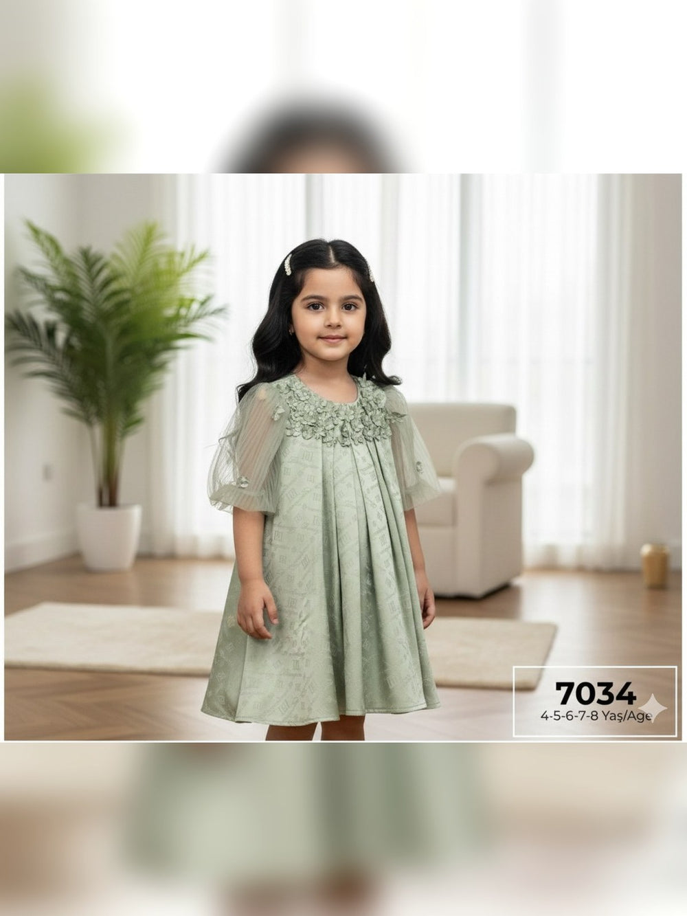 Sage Smocked Dress - Fabulla Fashion